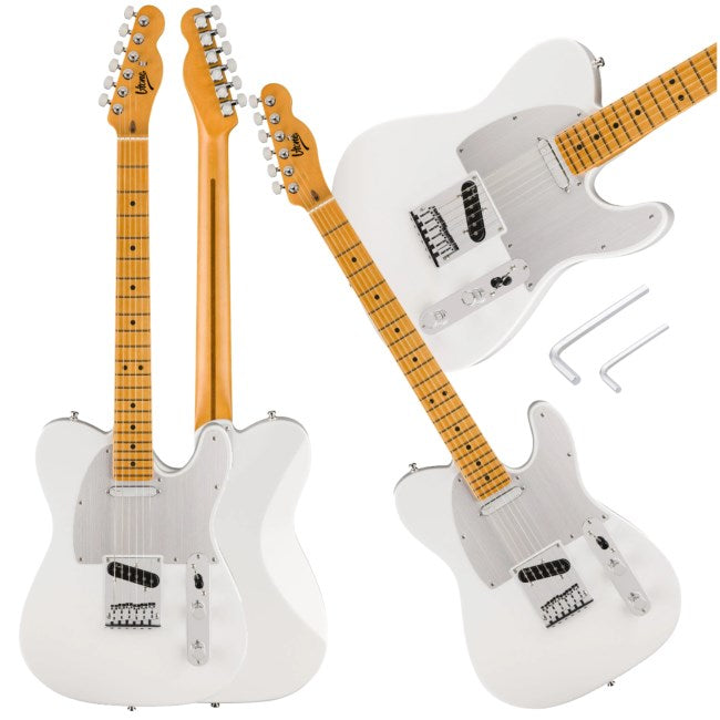V-tone Electric Guitar 4/4 Telecaster White - 4000 g - 80 mm Height - Model 5908249825604