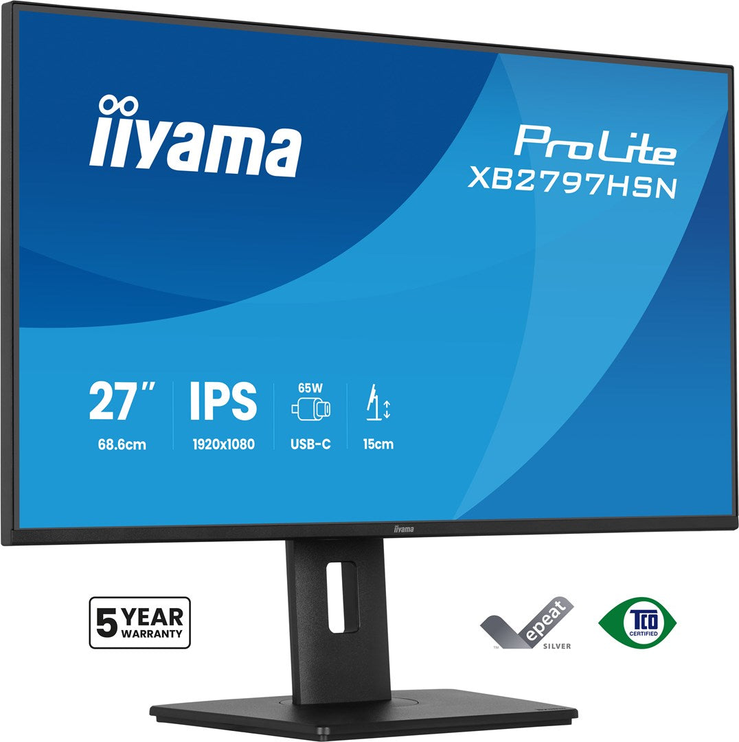 IIYAMA ProLite XB2797HSN-B1 27-inch Full HD LCD Monitor - 1920 x 1080 Resolution