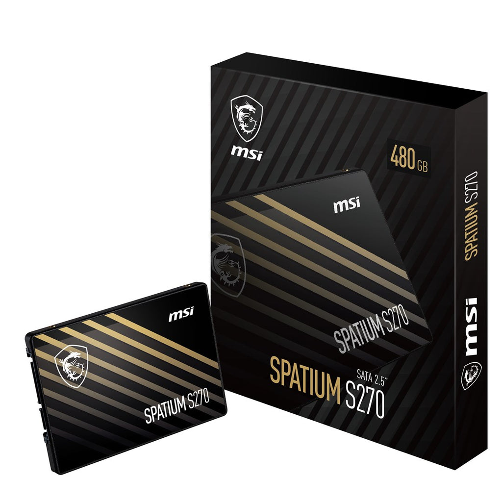 MSI Space S270 SATA 2.5" 480GB Internal SSD 3D NAND