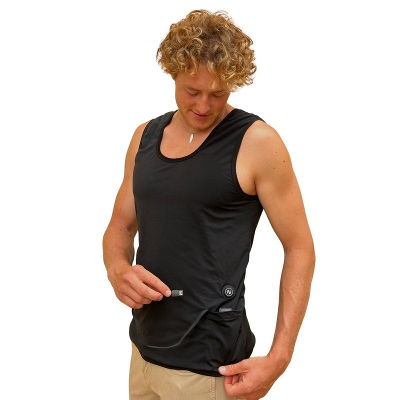 Glovii GV2XL Heated Vest, Polyester, XL Size, Winter Sports Protection