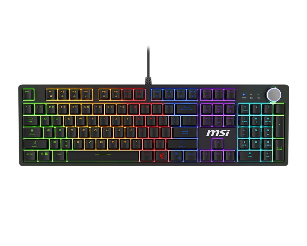 MSI FORGE GK320 RED keyboard Gaming USB QWERTY US International Black