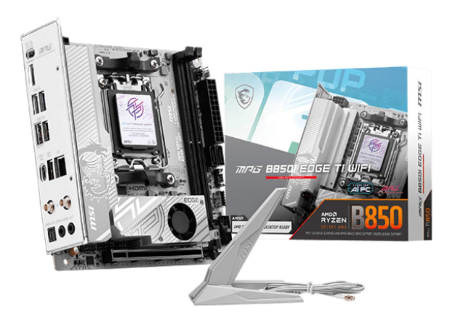 MSI MPG B850I EDGE TI WIFI Mini-ITX Motherboard - AM5 Socket B850 7E79-001R