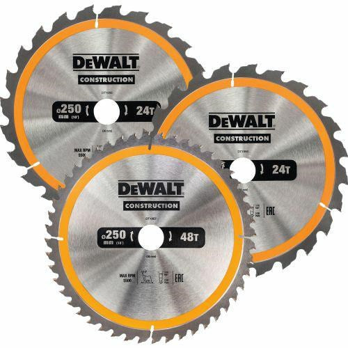 DeWALT Circular Saw Blade 250 mm 24T 48T 60T DT1963-QZ
