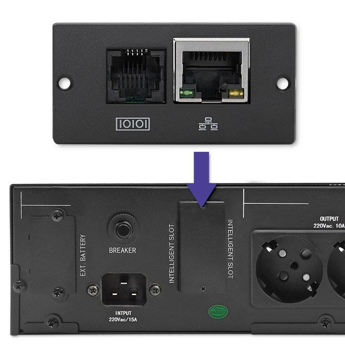Qoltec RACK UPS | 2kVA | 1600W | LCD
