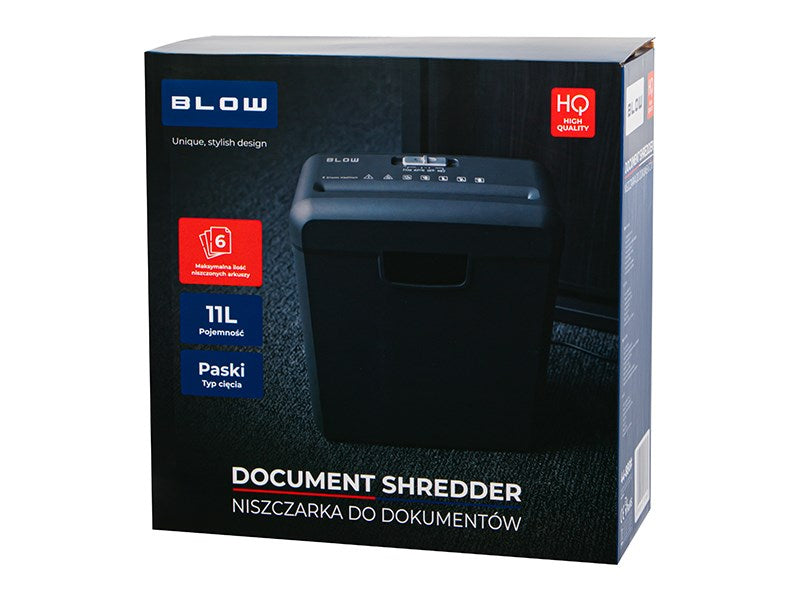 BLOW Document Shredder, Model 44-880#