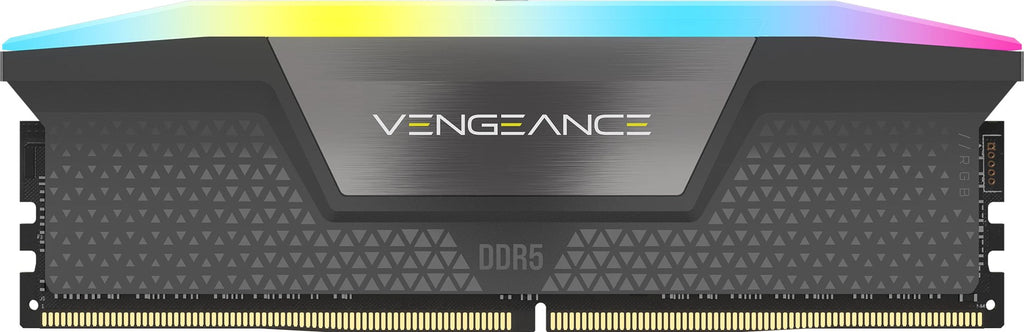 CORSAIR Vengeance RGB DDR5 32GB Kit 2x16GB DIMM 288-PIN 1600 MHz PC5-51200 CL32 Grey (CMH32GX5M2B6400Z32)
