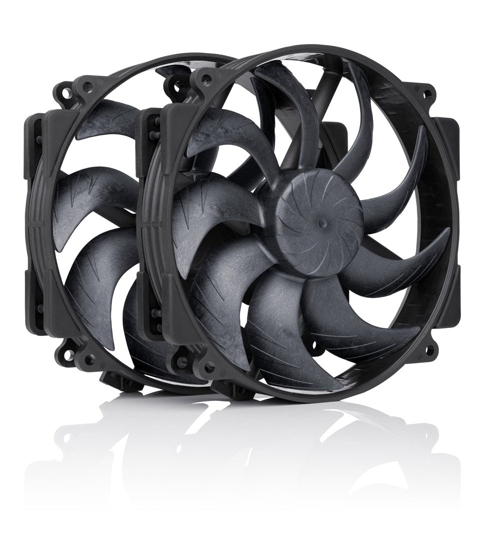 NF-A14x25r G2 PWM Sx2-PP chromax.black Dual Fan Set (Black)