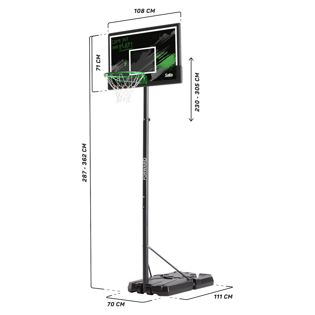 Salta Basketball Basket 5132 22000 g Adjustable Weatherproof Model