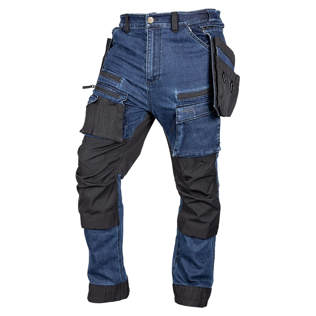 NEO TOOLS Work Trousers Cordura Reinforcements Navy Blue XXL 81-361-1-XXL