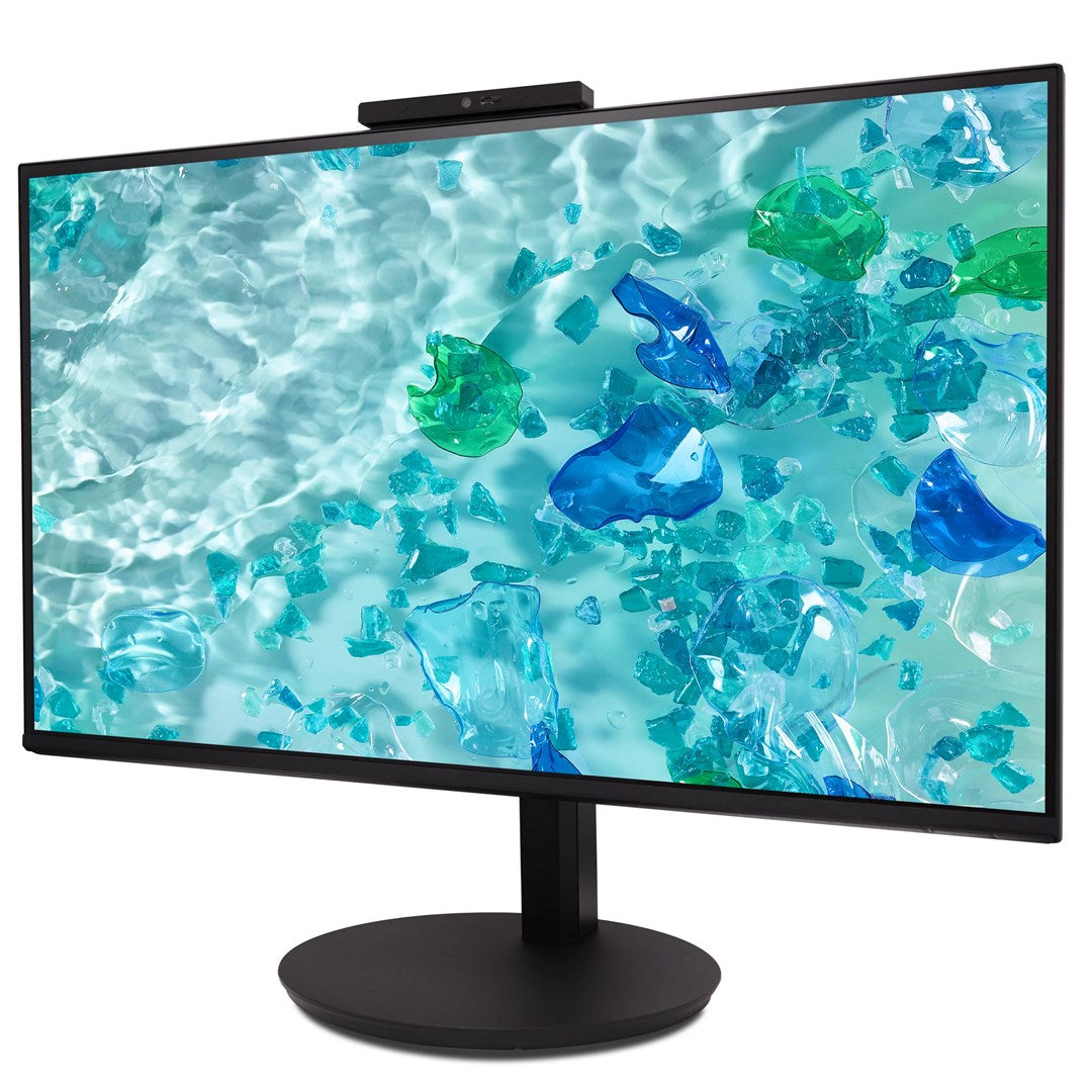 Acer Vero CB242YD6bmiprcx  23.8'' FHD (1920x1080) IPS  ZeroFrame  120Hz  1ms(VRB)  250nits  VGA  HDMI  DP  Speakers  Audio In/Out  Adj.WebCam 5M/Mic array  AdaptiveSync  Energy Efficiency Class B  TCO Black  3Y