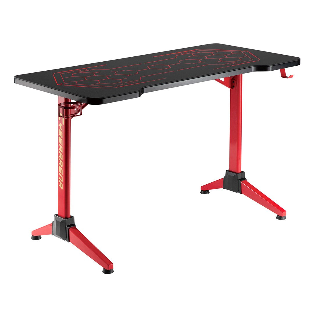 RGB Led NanoRS Gaming Desk  Black  Large  100kg max  Height 760mm  RS163