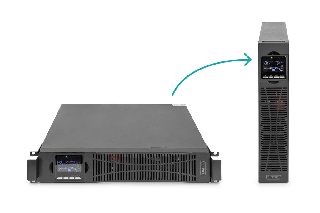 Online Rack UPS 1000VA 1000W 2x12V/9Ah 8xC13 USB RS232 1xC14 RJ45 D325mm