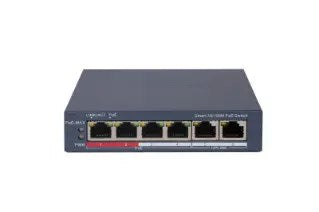 Hikvision 4-Port Fast Ethernet Smart PoE Switch 4-poorts