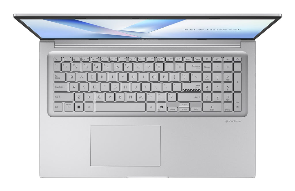 ASUS Vivobook 17 Laptop Intel Core 5 350 16GB DDR5 512GB SSD Wi-Fi 6 NoOS Silver X1704MA-AU038