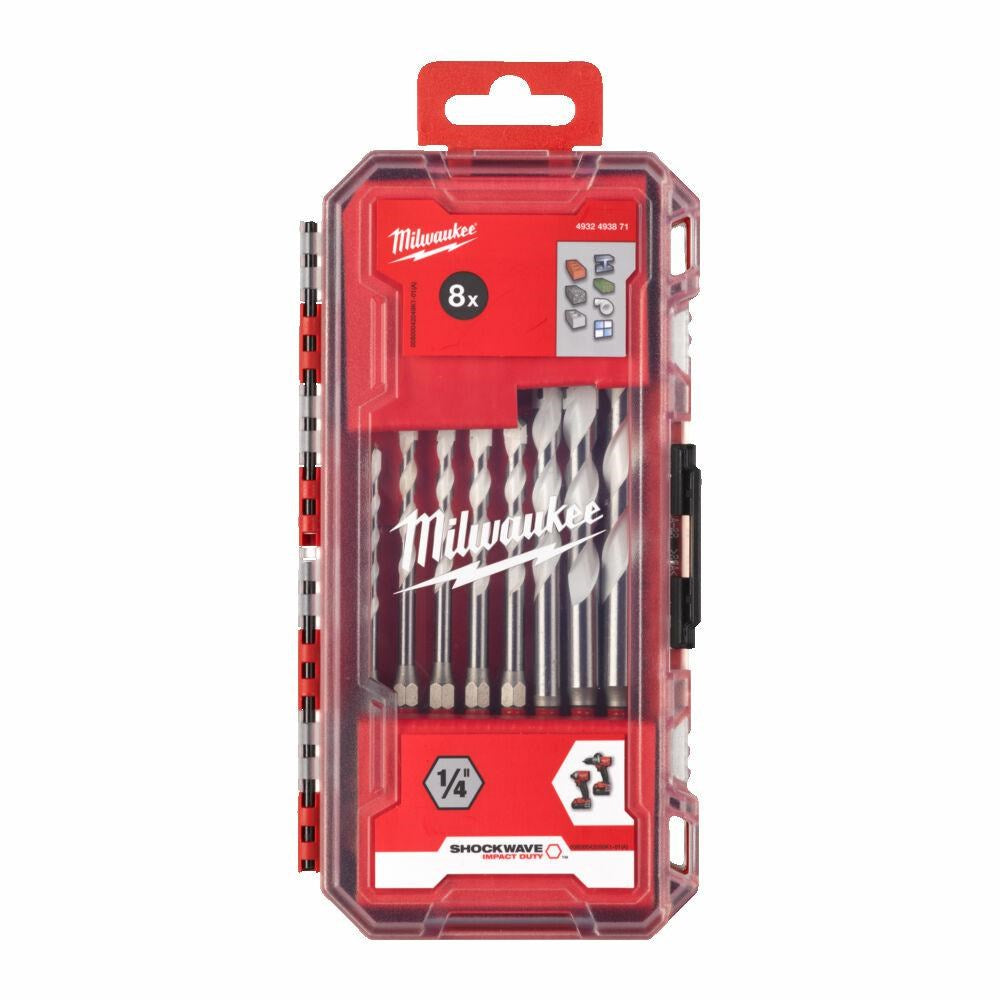 MILWAUKEE Universal Drill Bit Set 8 Pieces 420 g 4932493871