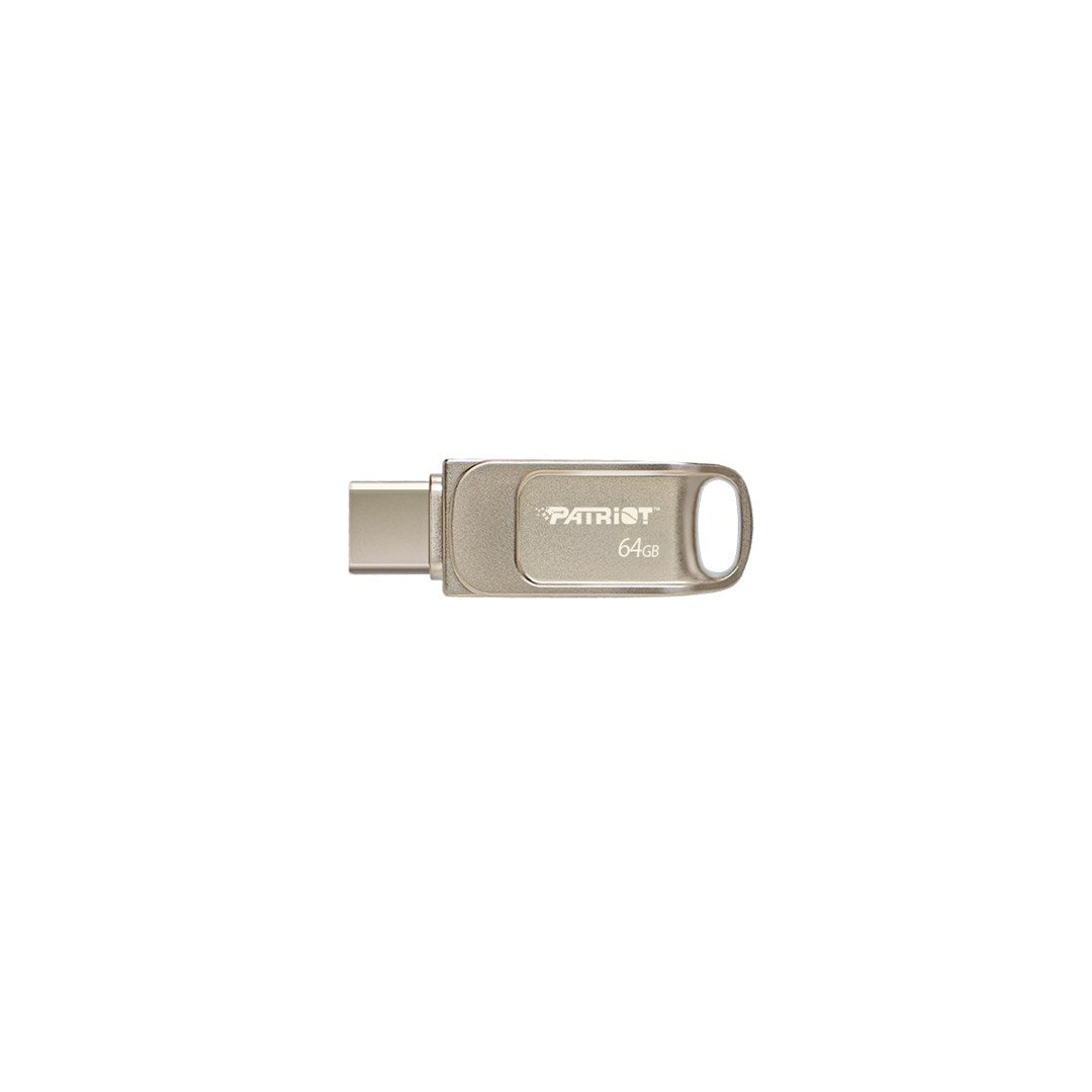 Patriot Memory Tab T560 64GB USB Flash Drive Dual USB 120MB/s (PS64GT560DS5D) Silver