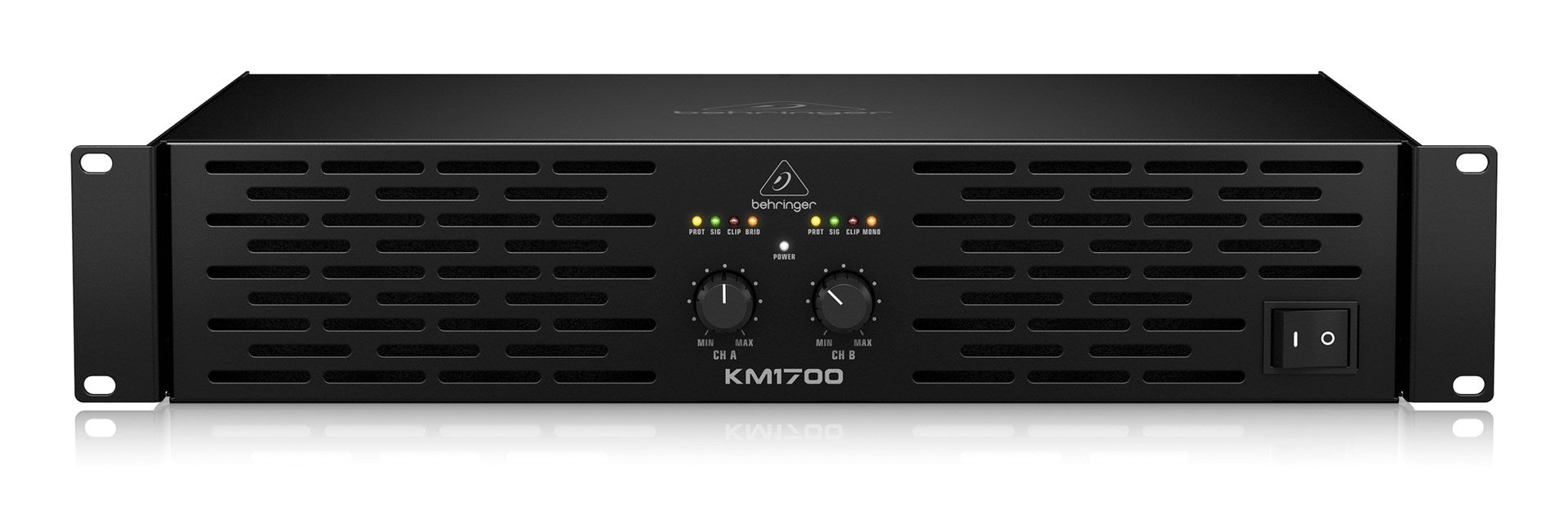 Behringer KM1700 Power Amplifier - 2x800W 4 Ohms - Black