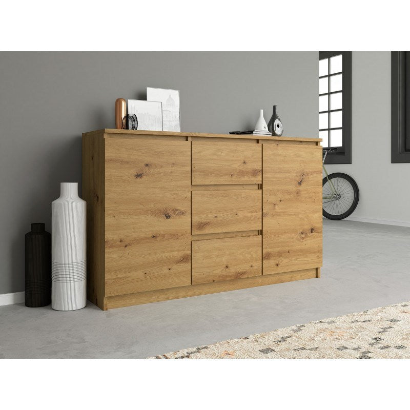 2D3S Chest of Drawers 120 cm Artisan Oak 2D3S