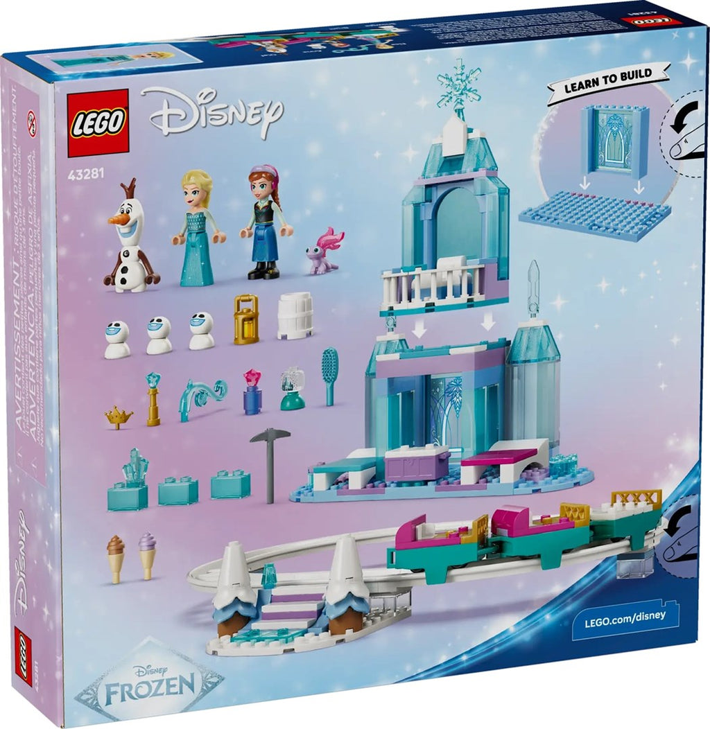 LEGO DISNEY Elsa's Ice Castle and Snow Ride Adventure 43281 Building Toy with 7 Characters