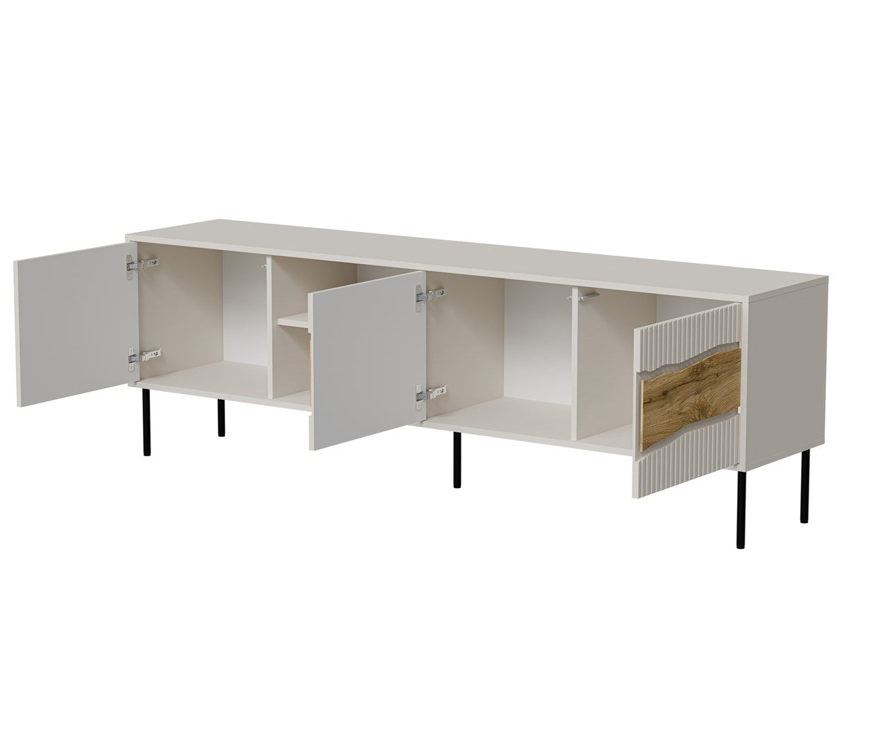 Cama INSERTO 3D1W TV Cabinet 190x40x61.5 Cashmere + LED