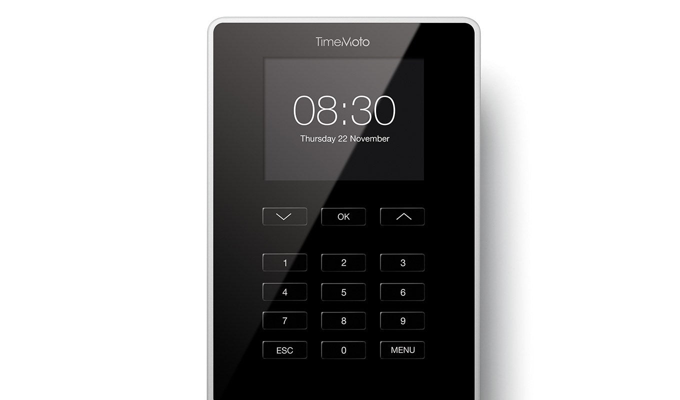 TimeMoto Time Recording System TM-616, RFID Sensor, Black, Complete System with Software