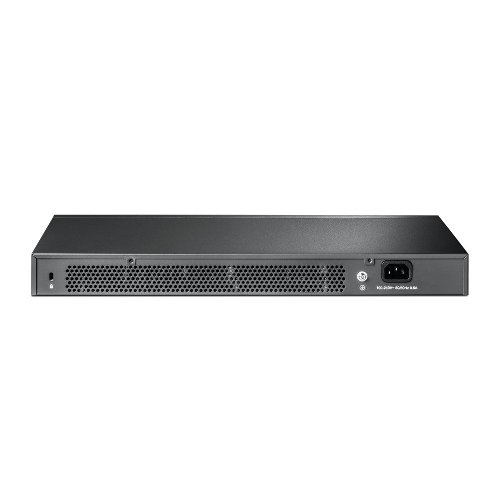 TP-Link JetStream 24-Port Gigabit L2 Managed Switch with 4 SFP Slots, Model 1627768, Black