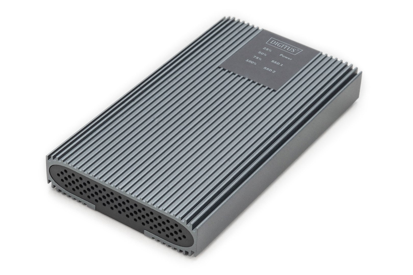 DIGITUS Storage Enclosure 20 Gbps, Clone Function, Aluminum, Tool-Free - M.2 NVMe - USB-C 3.2 (DA-71559) 430C