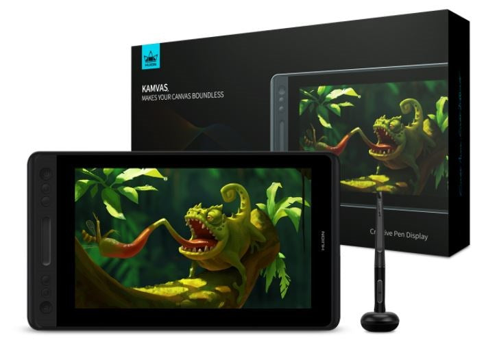 HUION Graphic Tablet Kamvas Pro 12 Black, Silver 1920x1080