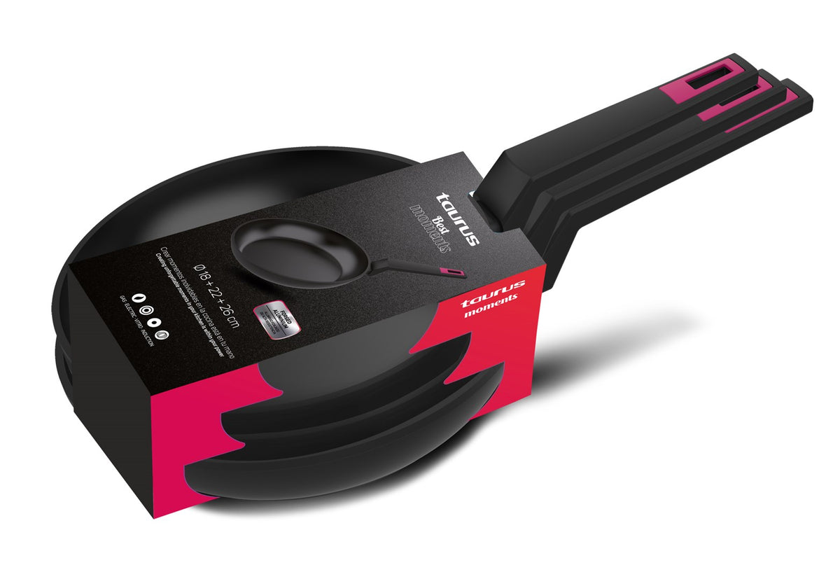 Taurus Frying Pan Set 3 Pieces 18 cm 22 cm 26 cm Non-Stick 980944000