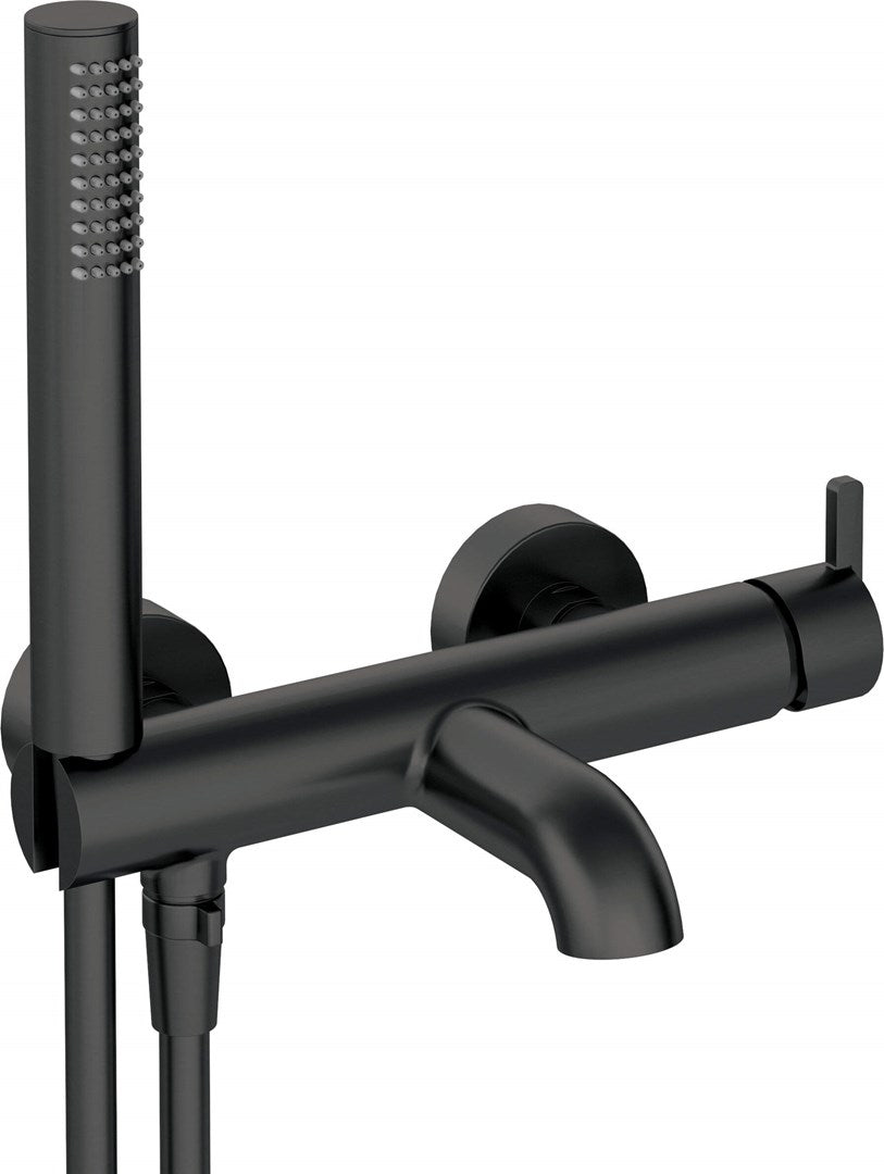 Deante Bathtub Mixer Wall-Mounted Matt Black with Shower Set BQS N11M