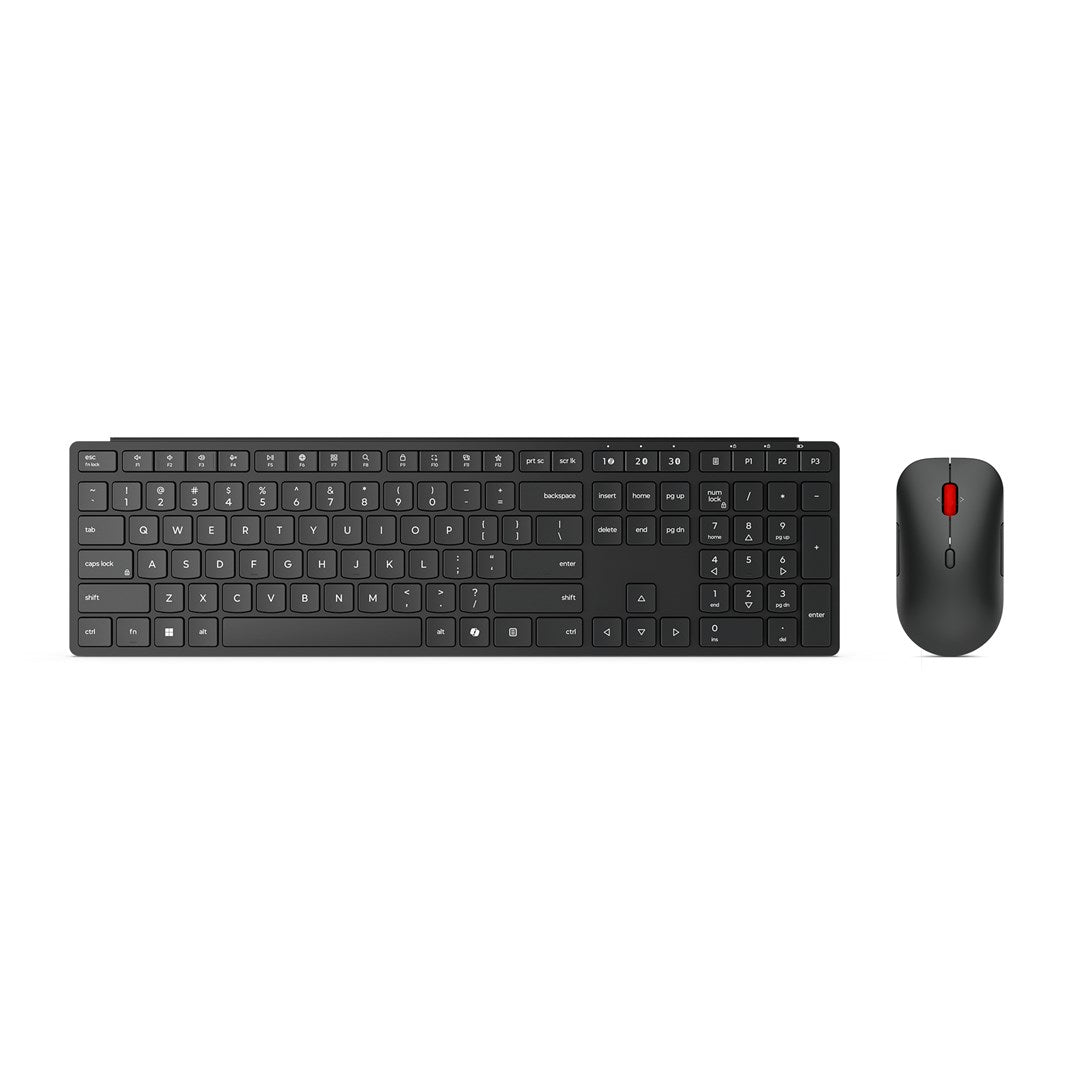 Lenovo Wireless Keyboard and Mouse Set 4X31S04848, 433.6 x 123.4 x 25.2 mm, Black