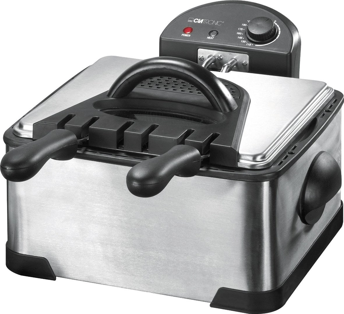 Clatronic FR 3195 Deep Fryer 4 L 2000W Black Stainless Steel
