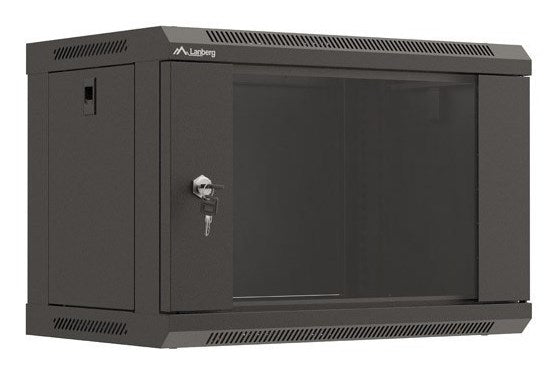 Lanberg WF03-5306-10B rack cabinet 6U Wall mounted rack Black