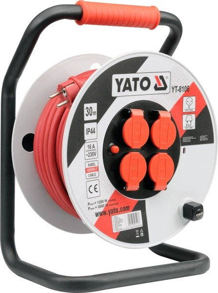 YATO Power Extension 30 m 4 AC Outlets YT-8106