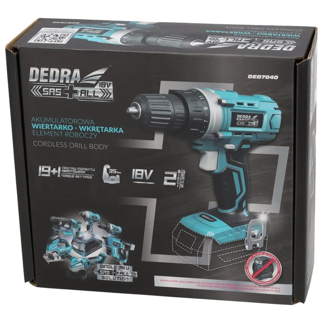 DEDRA Power Screwdriver and Impact Driver - Model DED7040