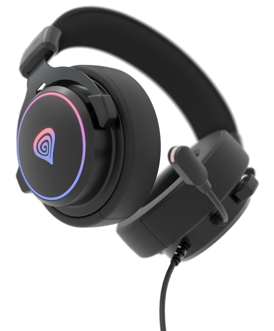 GENESIS NSG-2169 headphones/headset Wired Head-band Gaming USB Type-A Black