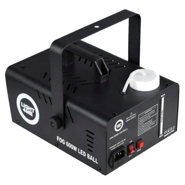 Light4Me Smoke Machine FOG 600W LED Ball - 3000 g - 310x175x205mm - 0.25 L Tank