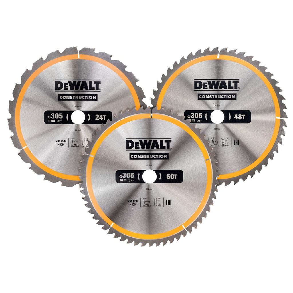 DeWALT Circular Saw Blade 305 mm 24T 48T 60T DT1964-QZ