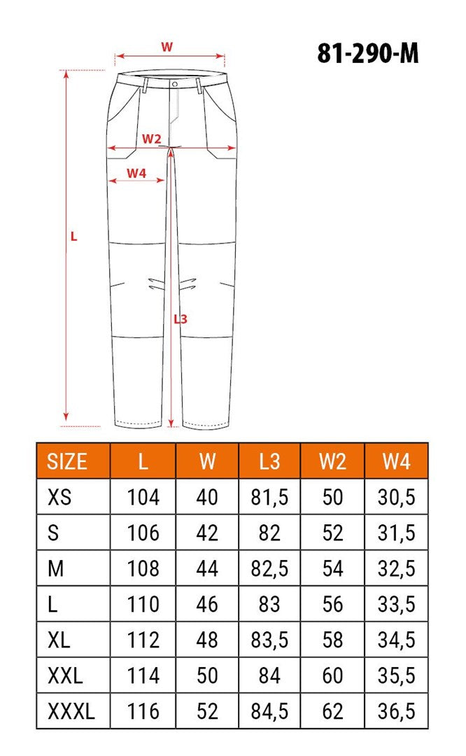 NEO TOOLS Trousers Polyamide/Elastane Black M 81-290-M