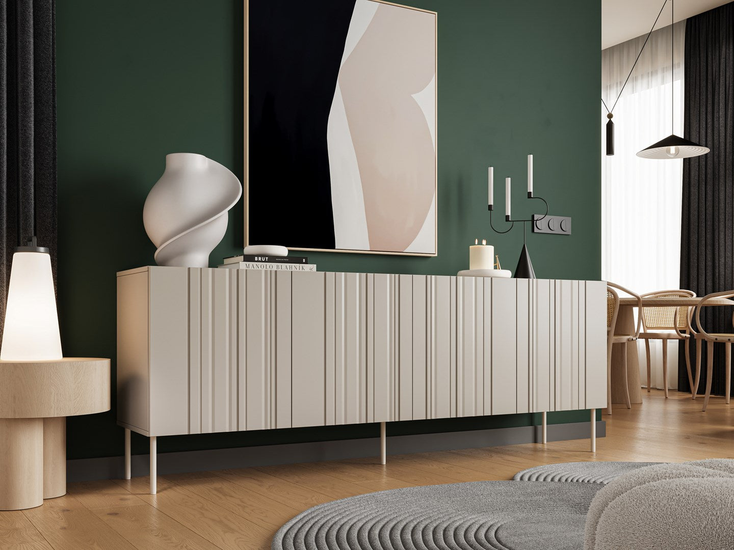 Cama ISLA chest of drawers 200x40x75 cashmere matt