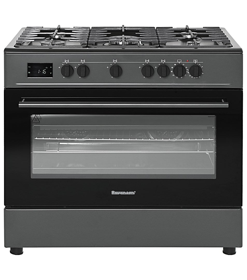 Ravanson KWGE-K90 Cheff Modern Black Gas and Electric Cooker