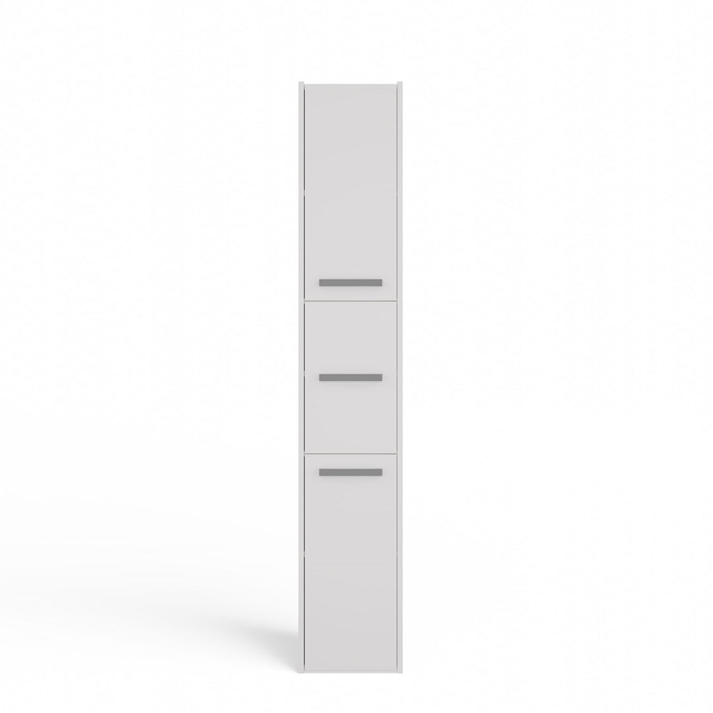 S33 BIEL Modern Bathroom Cabinet White 31x30x174 cm