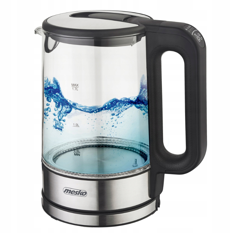 MESKO Electric Kettle 1.7L 2200W Cordless Temperature Control