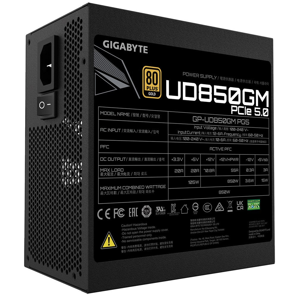 Gigabyte Power Supply Unit 850 W ATX GP-UD850GM PG5