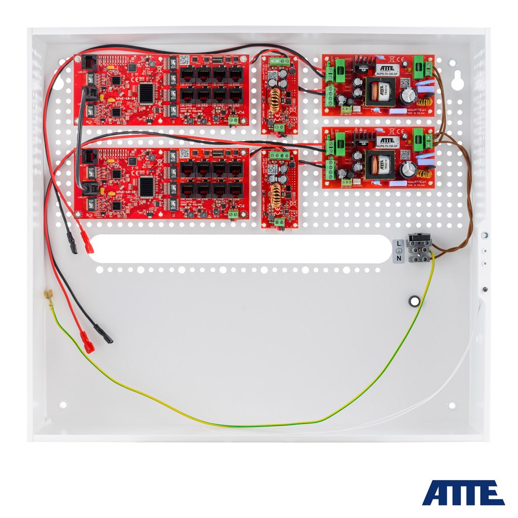 Buffer set for 16 IP switch cameras Po 16P+2 G ATTE IPUPS-16-20-H 16P+2G