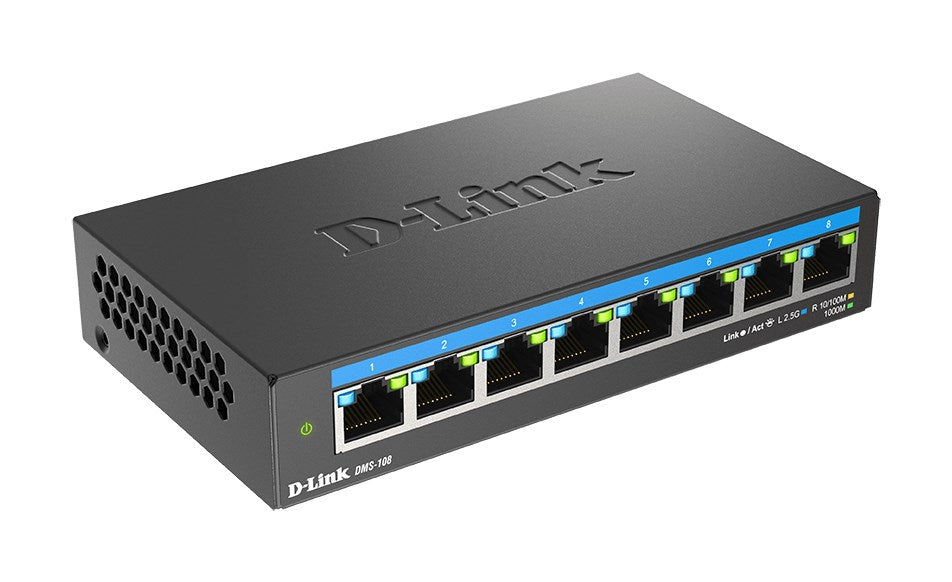 D-LINK Switch 8 Ports Multigigabit 2.5 Gbps (DMS-108/E) 8ports 5Gps