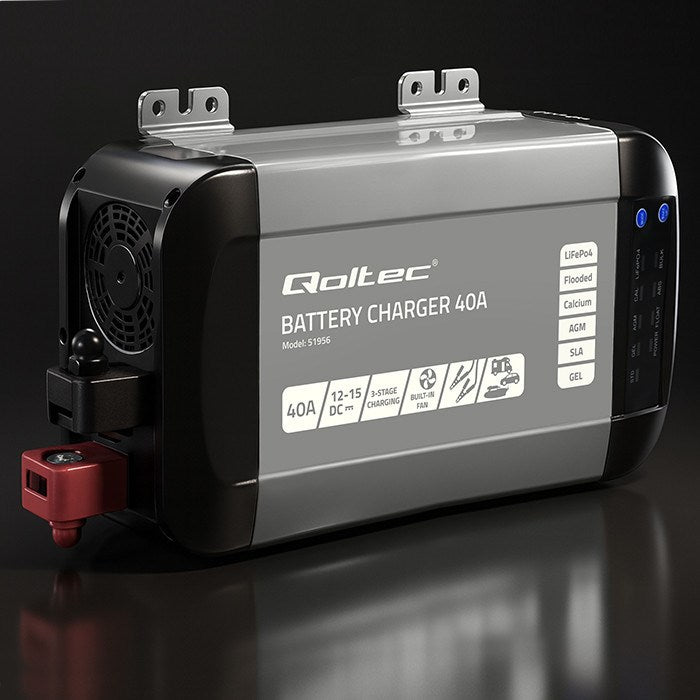 Qoltec Intelligent Professional Monolith Battery Charger 40A 12V
