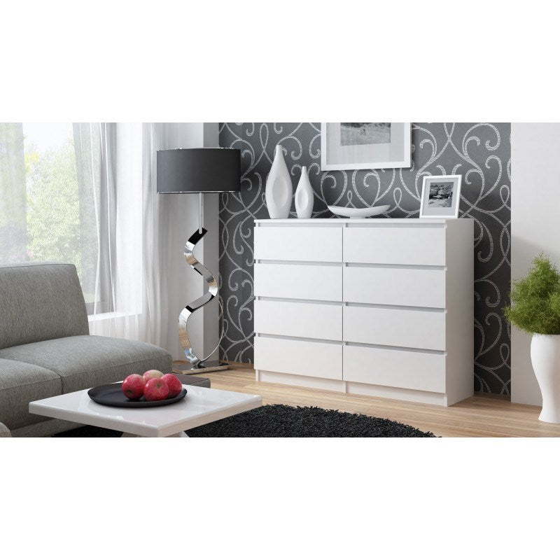 Topeshop Chest of Drawers M8 120 White Modern