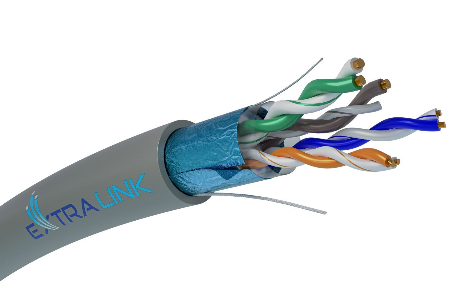 Extralink CAT5E FTP (F/UTP) Internal Twisted-Pair Network Cable 305 M