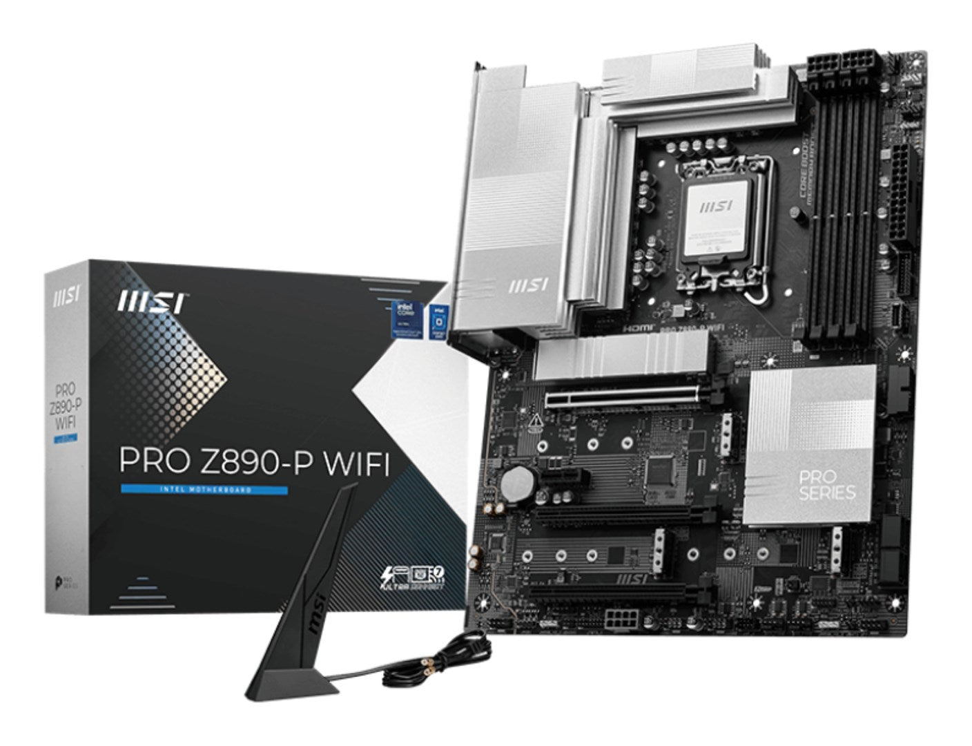 MSI PRO Z890-P WIFI Motherboard - Wi-Fi 7,5 G LAN, Thunderbolt 4, PCIe 5.0